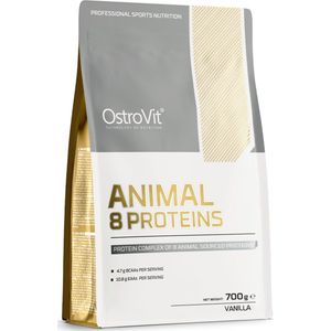 Animal 8 Proteins - 700 g Vanillia Smaak - OstroVit - 8 Dieren Eiwitten Poeder - Carnivore Diet - No added sugar - Natural - Laboratory-confirmed quality!