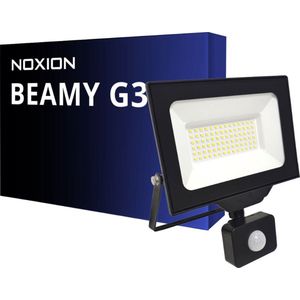 Noxion LED Breedstraler Beamy G3 50W 5500lm 110D - 830 Warm Wit | IP65 - Bewegings- En Lichtsensor - Symmetrisch.