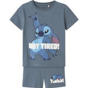 Name It - Korte Pyjama Set - Blauw - Shortama - Jongens - Stitch