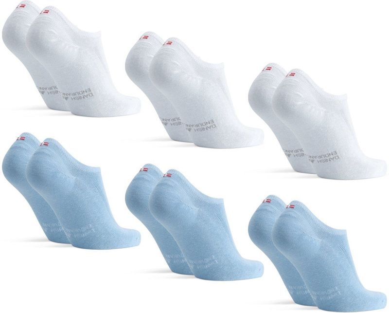 DANISH ENDURANCE - Onzichtbare Katoen Sokken - Unisex - Ademend en anti-slip Hiel