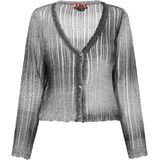 myMo ROCKS Gebreid vest  zilvergrijs / zwart