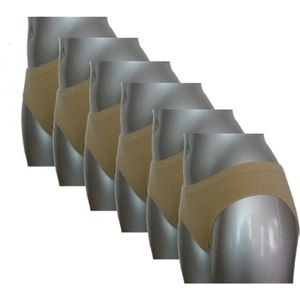 Perini dames bikini slip - 6-pack - maat M - nude