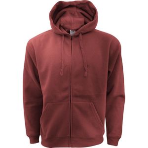 Fruit Of The Loom - Hoodie - Heather Grijs - Heren Met Ritssluiting