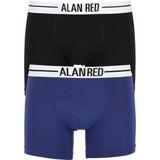 Alan Red - Boxer Donkerblauw 2Pack - Heren - Maat L - Body-fit