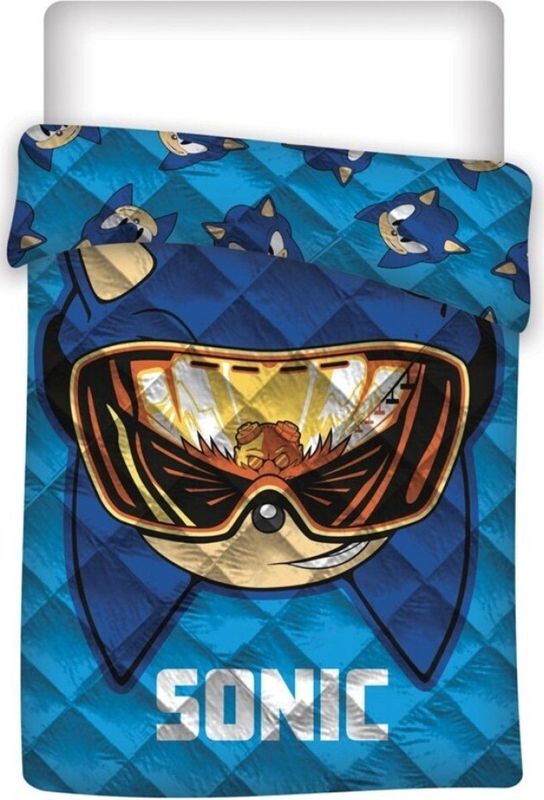 Sonic the Hedgehog Sprei, Visor - Eenpersoons - 140 x 200 cm - Polyester