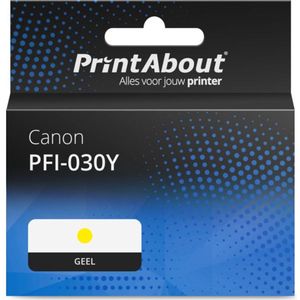 PrintAbout - PFI-030Y - Inktcartridge - Geel - Geschikt voor Canon