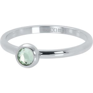 iXXXi JEWELRY - Vulring - Zilverkleurig - 1 Zirconia light green - 2mm