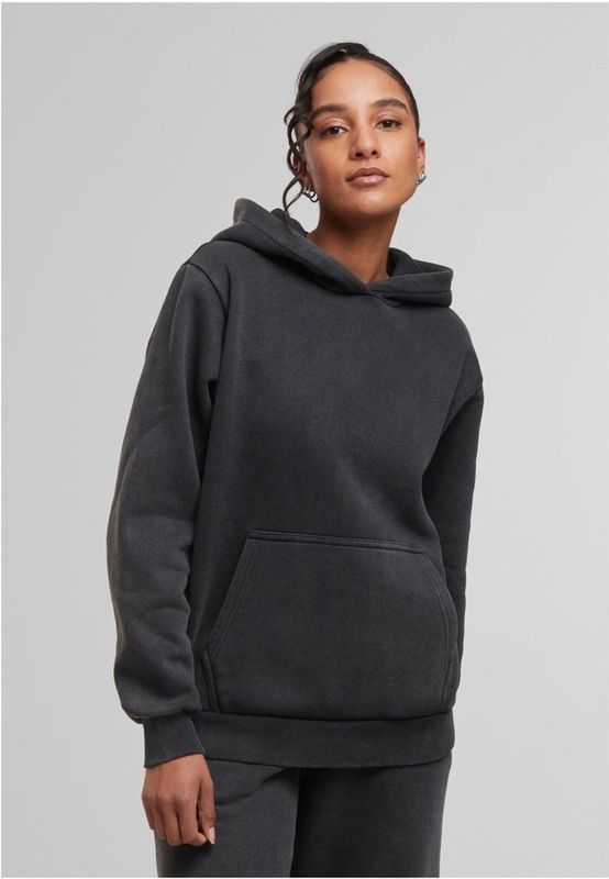 Urban Classics - Vintage Heavy Hoody - Dames Trui met Capuchon - Grijs