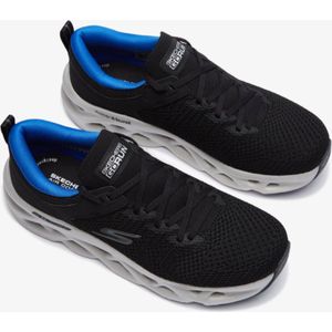 Skechers Heren Go Run Swirl Tech Schoenen Zwart 45,5 EU