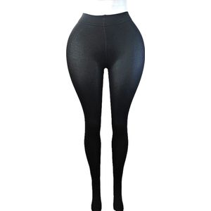 BamBella ® - Panty - maat L/XL - Dikke winter maillot fleece thermo pantys Dames - Onesize - lingerie zwart