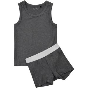 Minymo Ondergoedset Jongens Viscose Grijs 2-delig Maat 80