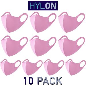 Neopreen Mondmasker - Roze - 10 PACK - Wasbaar - Herbruikbaar - By HYLON