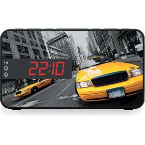 Bigben RR15 - Wekkerradio - LED Display - Vintage Stijl - New York Taxi