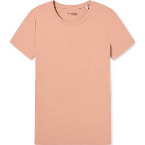 SCHIESSER Mix+Relax T-shirt - dames shirt korte mouw modal peach - Maat: 36