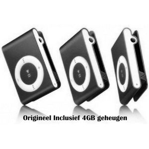 Mini MP3 speler met in-ear koptelefoon Zwart