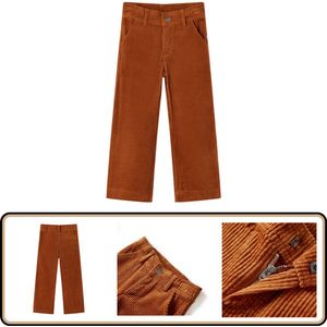 Kinderbroek - Ribfluweel - Cognac - Maat 92 Kinderbroek - Ribfluweel - Cognac - Kinderkleding - Jongenskleren