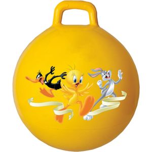 Fun Ball Looney Tunes 45 cm geel - Hopper 100 kg belastbaar - Speelgoed Skippybal - Skippy Dieren - Skippybal Haas - Kinderspeelgoed - Speelgoed 36 maanden - Inclusief Pomp - Tot 100 kg Gewicht - Skippy bal – Cadeau kind