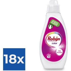 Robijn Vloeibaar Wasmiddel - Color 8 x 14 wasbeurten 8 x 700ML - Voordeelverpakking 18 stuks
