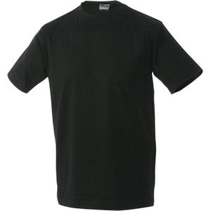 James and Nicholson - Heren Workwear T-Shirt (Zwart)