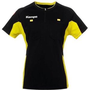 Kempa Referee Shirt Dames Zwart-Geel Maat XL