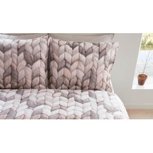 Ariadne at Home Nisa - Flanel - Dekbedovertrek - Lits-jumeaux - 240x200/220 cm - Bruin