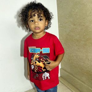 Scoobie Doo Tshirt Rood-Maat 104