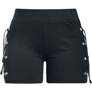 Rock Rebel by EMP zwarte hotpants met veters - Dames - S