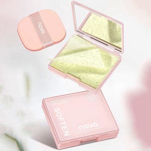 NOVO, Oil blotting paper - 100 stuks - Pink - Bamboe olie absorberende vellen voor het gezicht - Blotting sheets - Reinigingstissues voor vette huid