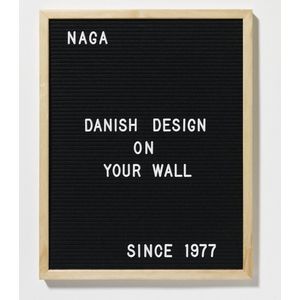 NAGA  Letterbord 40x50cm houten lijst