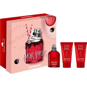 Cacharel Amor Amor Giftset - 50 ml eau de toilette spray + 2 x 50 ml bodylotion - cadeauset voor dames