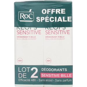 RoC Keops Sensitive Roll-on Deodorant Set van 2 x 30 ml