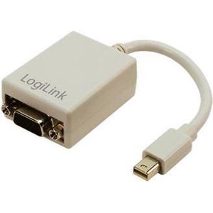 LogiLink Mini DisplayPort / VGA Adapter Mini DisplayPort M HD DSUB 15-pin FM Grijs