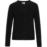 MO - Gebreid Vest - Zwart - V-hals - Lange Mouw