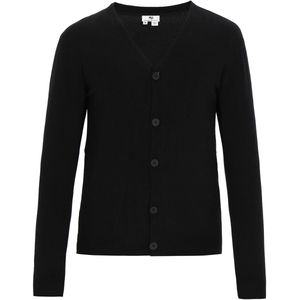 MO - Gebreid Vest - Zwart - V-hals - Lange Mouw