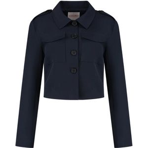 Studio Amaya Snow Jassen Dames - Winterjas - Donkerblauw - Maat XS