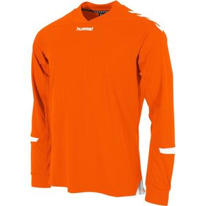 Hummel Fyn Voetbalshirt Lange Mouw Kinderen - Oranje / Wit | Maat: 140