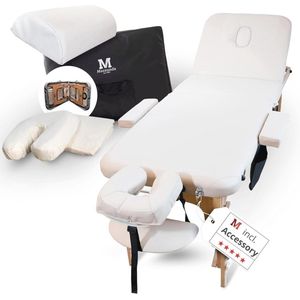 Inklapbare massagetafel met verstelbare hoogte en accessoires - Ergonomisch en mobiel