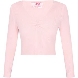 myMo - Comfy Collection - Jumper - Slim-fit - Met Diepe Scoop Hals