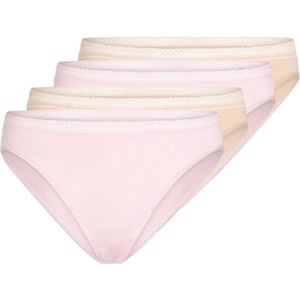 Schiesser Dames riosslip 4 pack Cotton Lace