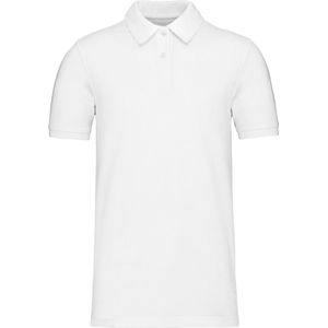 Kariban Piqué-herenpolo Bio180 K2025 - White - S