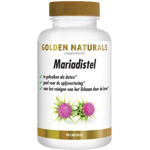 Golden Naturals Mariadistel - 2 x 90 vegacapsules - Voordeelverpakking