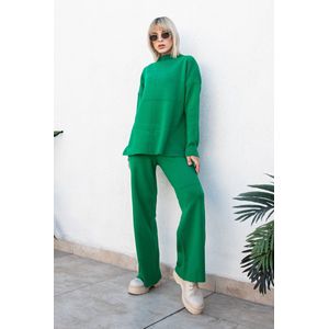 SOCKSTON - Gebreide Huispak - Groen Loungewear - dames huispak