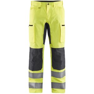 Blaklader High Vis broek met stretch 1585-1811 - HIgh Vis Geel/Medium Grijs - C64