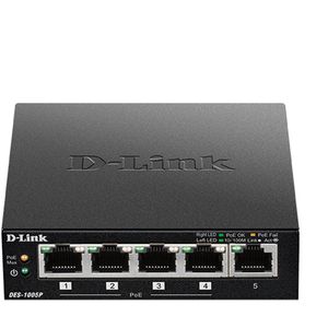 D-Link DES-1005P - Netwerkswitch - 5 Poorten - PoE