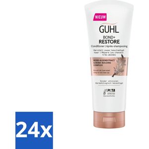 24 x Guhl - Conditioner - Bond+ Restore - 200 ml - Haarverzorging - Conditioner - Beschadigd Haar - Haarherstel - Haarversterking
