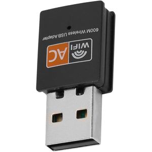 Wifi Adapter USB, 8811 Chip Wireless Network Card AC600M2 Band Computer Receiver 5G Mini 2.4G External (Dual-band Wireless Network Card)