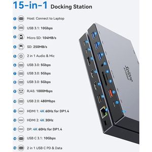 Equivera Docking Station - Docking Station Laptop - Docking Stations - Dockingstation