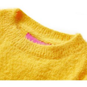 vidaXL - Kindertrui - gebreid - 128 - donkeroker