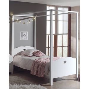 Lucevi - Amori - Hemelbed - Wit - Hartjes Details