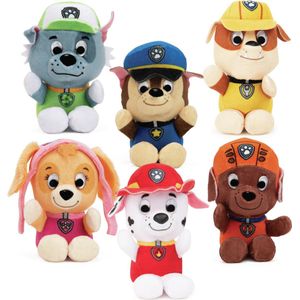 Paw Patrol Knuffel Zuma Junior 9 Cm Pluche Bruin/oranje